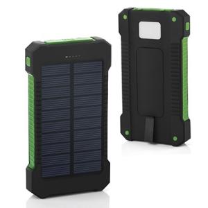 Inbuilt Compass 8000mAh Polymer Battery IP67 Waterproof Solar Power Bank for