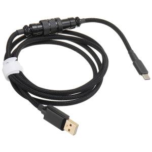 Mechanical Keyboard Cable Heavy Duty Aviation Connector Coupling 1.5M USB Type C
