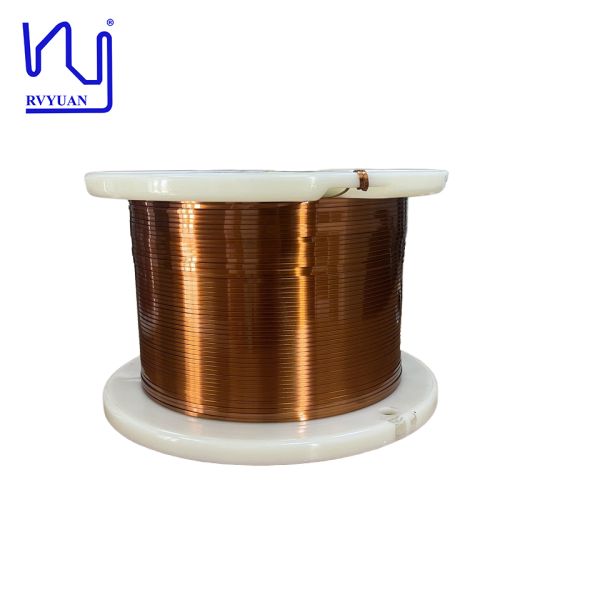 Quality 200/220 Degree Enameled Flat Copper Magnet Wire For Motor Winding wholesale