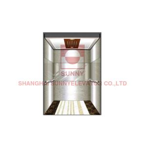 PLC Controlled System Hairline Passenger Elevator With Machine Room