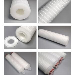 20 Inch 1 Micron 5 Micron Pleated Polypropylene Cartridge Filter for Food and