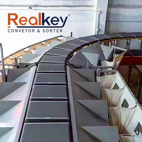 Quality Advanced Loop Type Cross Belt Sorter Ultimate Solution For Warehouse Efficiency 12000 To 15000 Tickets/Hour wholesale