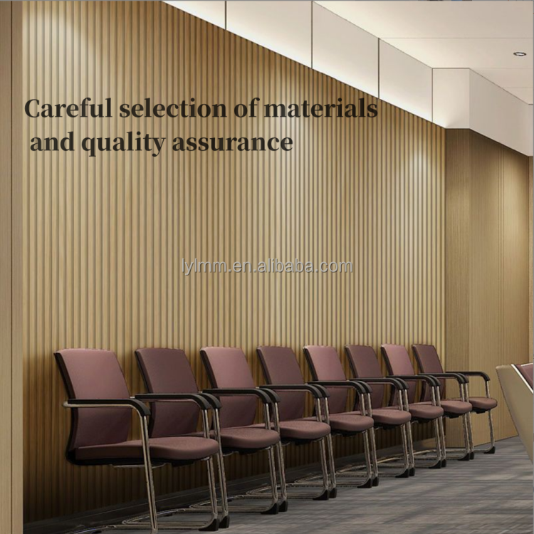 Indoor Decoration Fence WPC Panels with Eco-Friendly Lamination and Damask Pattern