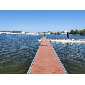 Marine Aluminium Gangway Anti Skid Walkway Floating Bridge / Floating Pontoon