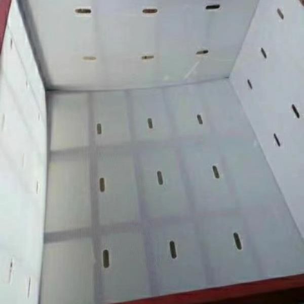 White Turnover Box Rectangular Corrugated Plastic Shipping Boxes Good Bearing