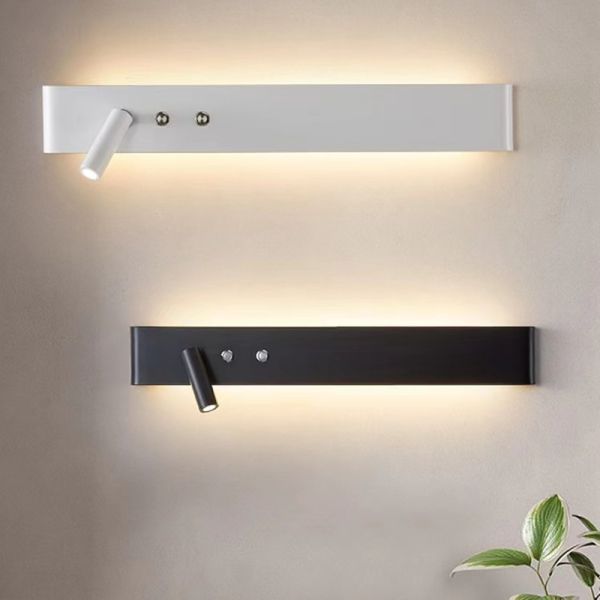 linetype bedside wall lamp linear bedroom background wall lamp Nordic apartment