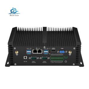 Cheap Fanless Industrial PC with All Aluminum Alloy Casing Multiple OS Support and WIFI Intel Core i5 DDR4 RAM for sale