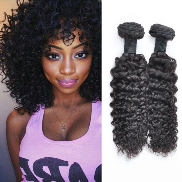 Unprocessed Indian Deep Curly Hair Bundles Durable With High Temperature