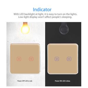 ABS Four Gang Tuya Smart Switch 600W 3 Gang Remote Control Light Switch