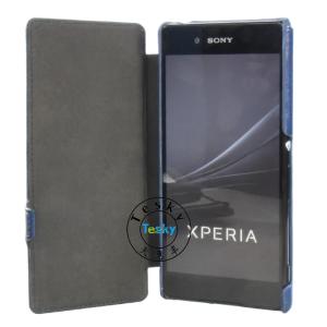 Cheap wholesale pu leather protective flip Case For sony z4 ,various colors available for sale