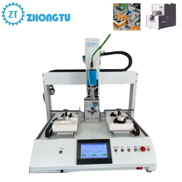 3 Axes Circuit Boards Pcb Automatic Lock Screw Fastening Robot Machine With 1.2