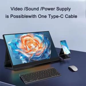 15.0 Inch Portable Monitor 1080P USB-C/HDMI External Screen for Laptop/PS5/Phone