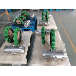 SS316 Pneumatic Butterfly Valve Air Operated For Marine SS Air actuator Actuated