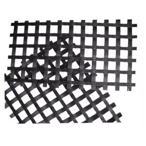 25.4x25.4mm Fiberglass Bitumen Geogrid Asphalt Reinforcement For Road Pavement