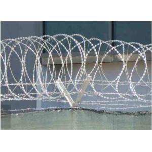 China Cbt 65 Electric Galvanized Razor Barbed Wire With High Security Protection on sale