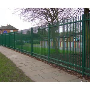 Blunt Top / Vertical Bar Ornate Metal Fencing High Compressive Strength