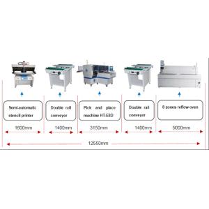 Middle speed multifunctional pick and place machine 48 feeder station