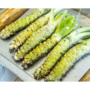 Spicy Wasabi Powder Pure Light Green Package Packed In A Sealed Bag