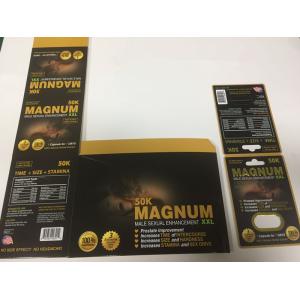 Customized Magnum Paper Cards Papaer Boxes For Pill Capsules Packaging