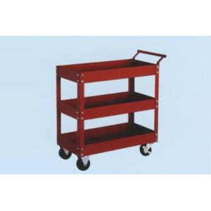 Competitive price 3 Tray Rolling Tool Cart Coated with Red High Glossy Powder