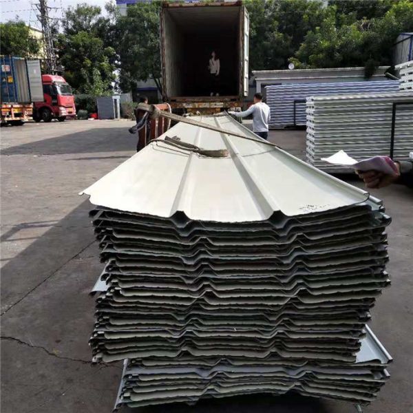 Quality 840mm build materials insulated roof sheet with 0.476mm thickness for caravan wholesale