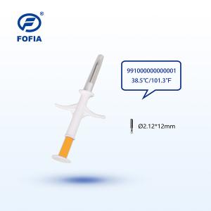 Cheap 6.86g Syringe Iso Transponder Microchip Identification With FDX-B R/W Standard for sale
