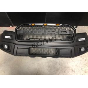 Matte Black Front Bumper 4x4 Body Kits For Ranger 15 - 17 With Fog Lights