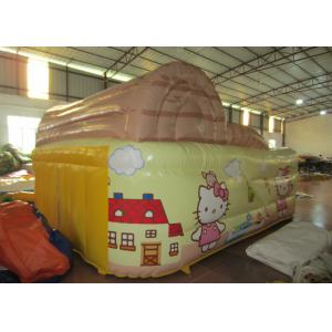 Hello Kitty Inflatable Jump House Double Stitching 5 X 4.5 X 2.4m For Amusement