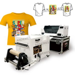 30cm A1 DTF Printer With White Ink Circulation System Single XP600 Head CMYKW