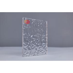 Cheap Non See Through Textured Clear Plastic Sheet With High Light Transmittance For Signs And Guides for sale