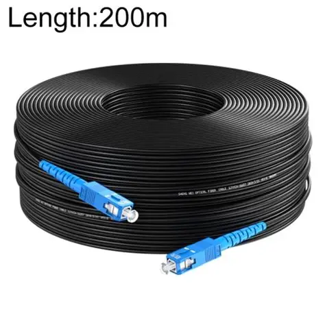 1 Core G657A1 FTTH Drop Cable Patch Cord with SC Connector Single Mode Fiber