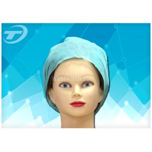 Disposable surgical cap with elastic , polypropylene fabirc , sweat absorption