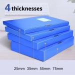 Customizable Colors 5.5cm BOX FILE A4 PP File Folder Box for Office and Home