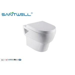 China Bathroom Sanitary Wall Mounted WC Bowl Ceramic Ware Wall hung Toilet  Seat Cover on sale