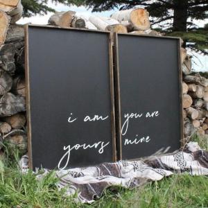 Family Pattern Wooden Wall Plaques With Sayings Square Shape Long Life Span