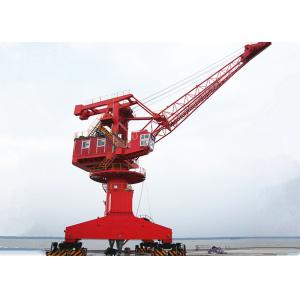 5t-60t Portal Slewing Shipyard Port Cranes Four Link Luffing Jib Crane