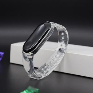 Cheap Transparent 5 Gradient 5.9&quot; TPU Silicone Wrist Watch 23mm Width for sale