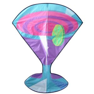 Stackable Kids Flying Kites , 91*109CM Polyester Kite With Fiberglass Frame