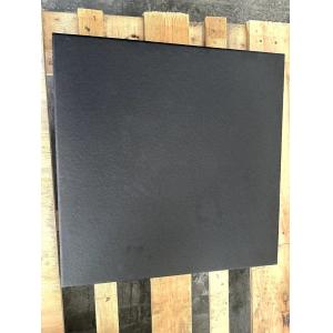 Environmentally Friendly Black Recycled Rubber Flooring Tiles with Different