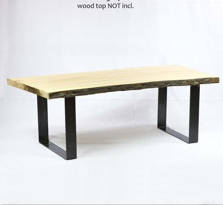 Nonstandard Black U Bracket for Table Leg Custom Metal Stamping