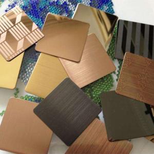 HL Stainless Steel Decorative Sheet Cold Rolled 8K Mirror Customized Color