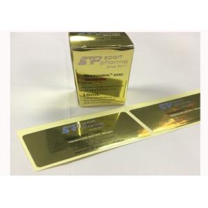 Gold Color Paper Self Adhesive Labels Beautiful Design With CMYK Printing