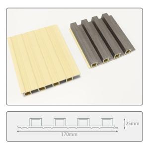Modern Design Wood PVC Composite Exterior Wall Cladding Panel Decorative UV