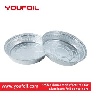 Odorless Food Packaging Aluminium Foil Container 100% Recyclable Round Shape