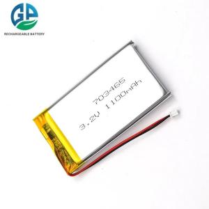 KC IEC62133 Approve Lipo Battery Rechargeable Battery Pack With Pcb 703465 3.2v