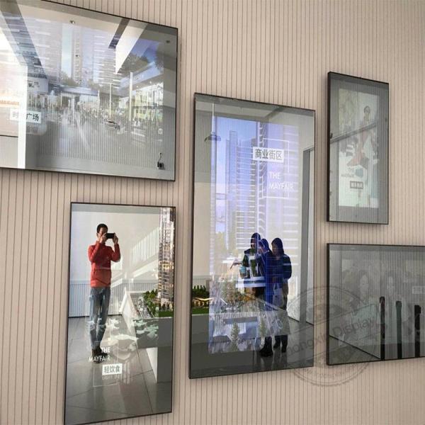 Quality 55" Wall Mounted Android Wifi Magic Exercise Mirror Multiple Capacitive/IR  Touch wholesale
