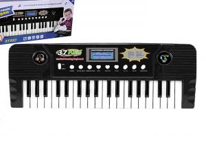 Cheap Pink Children's Electronic Piano Keyboard With Microphone Battery Operated for sale