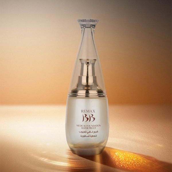 60ml Glass Cosmetic Packaging Golden Hued Iridescent Empty Foundation Bottle