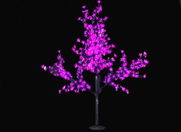 Quality LED Iron Trunk Flower Tree Lamp 1.5m Color LED Cherry Tree Lighting Large Landscape Lamp Modeling Customized wholesale