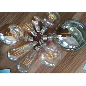 Cheap St64 Led Filament Bulbs 6w Amber Glass 360 Degree With E26 Base Ul Listed for sale